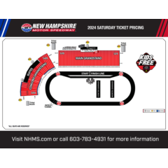 NASCAR Weekend Saturday Seating Chart